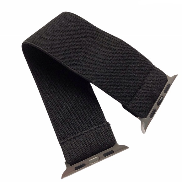 Black Elastic SOLO Loop Band Apple Watch 44/45mm NEW - Picture 6 of 7